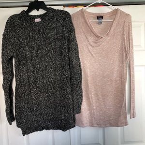 Two Maternity Winter sweaters